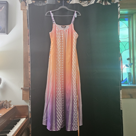 BloomChic Dresses & Skirts - Ombre Orange and Purple Maxi Dress